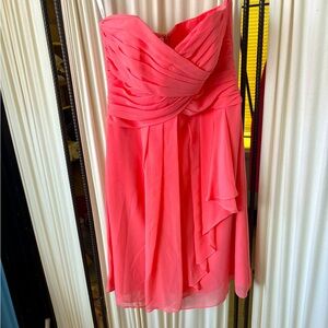 Strapless bridesmaid dress